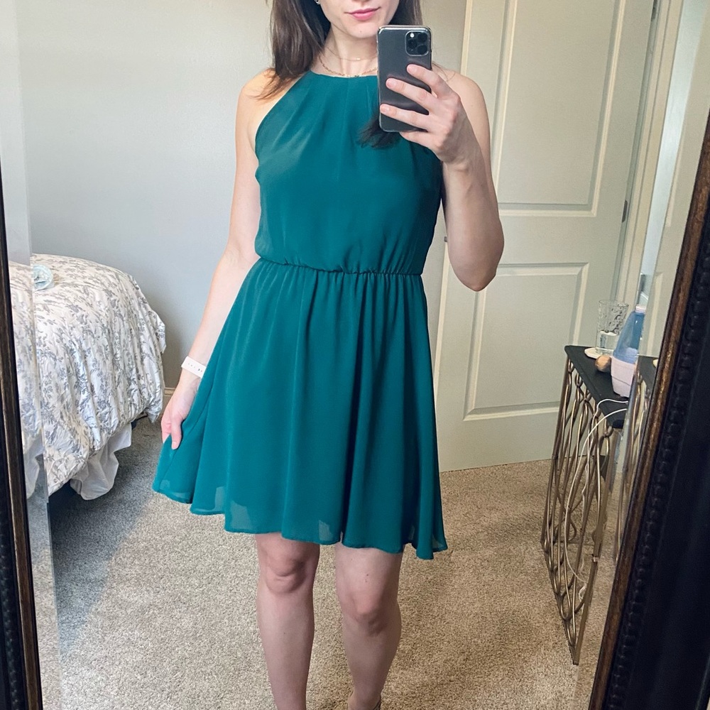 Emerald Green Cocktail Dress